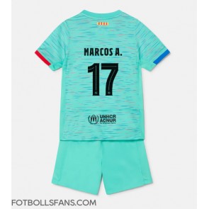 Barcelona Marcos Alonso #17 Replika Tredje Tröja Barn 2023-24 Kortärmad (+ Korta byxor)